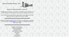 Desktop Screenshot of keepproductions.com